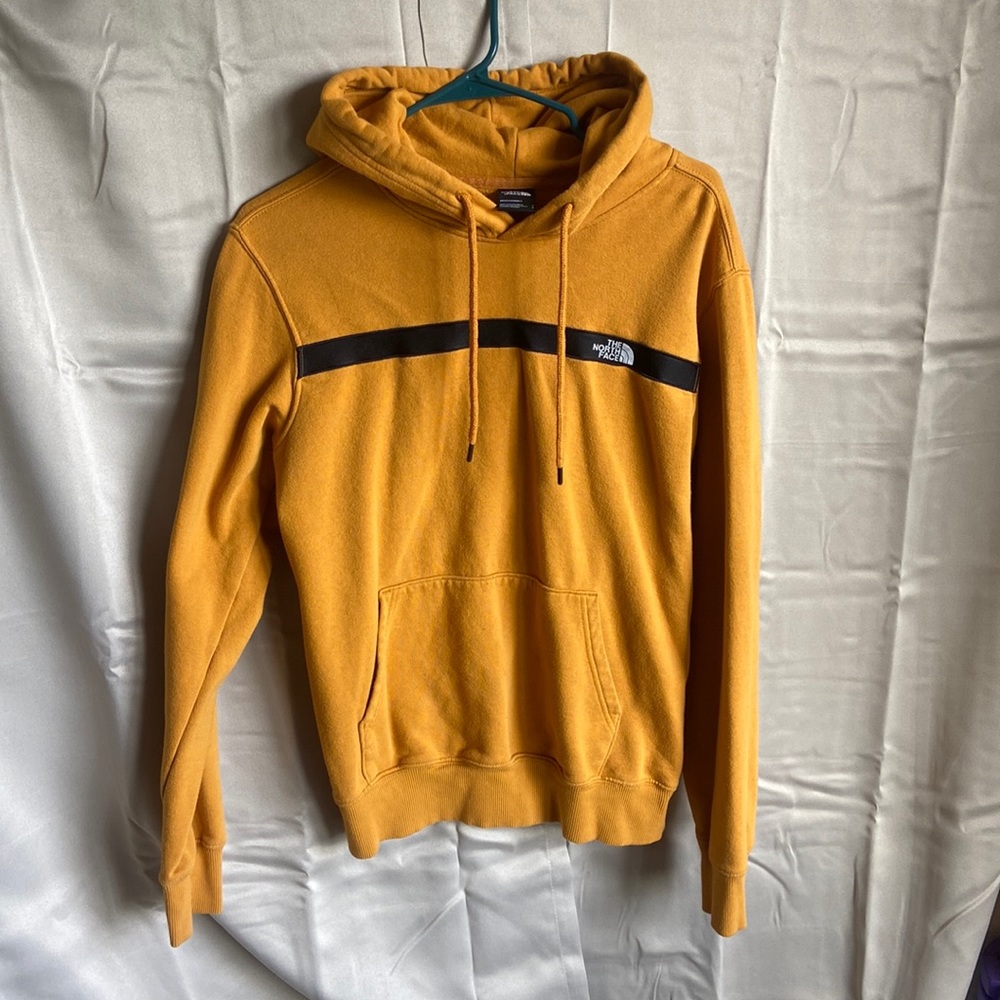 North Face mustard yellow hoodie
